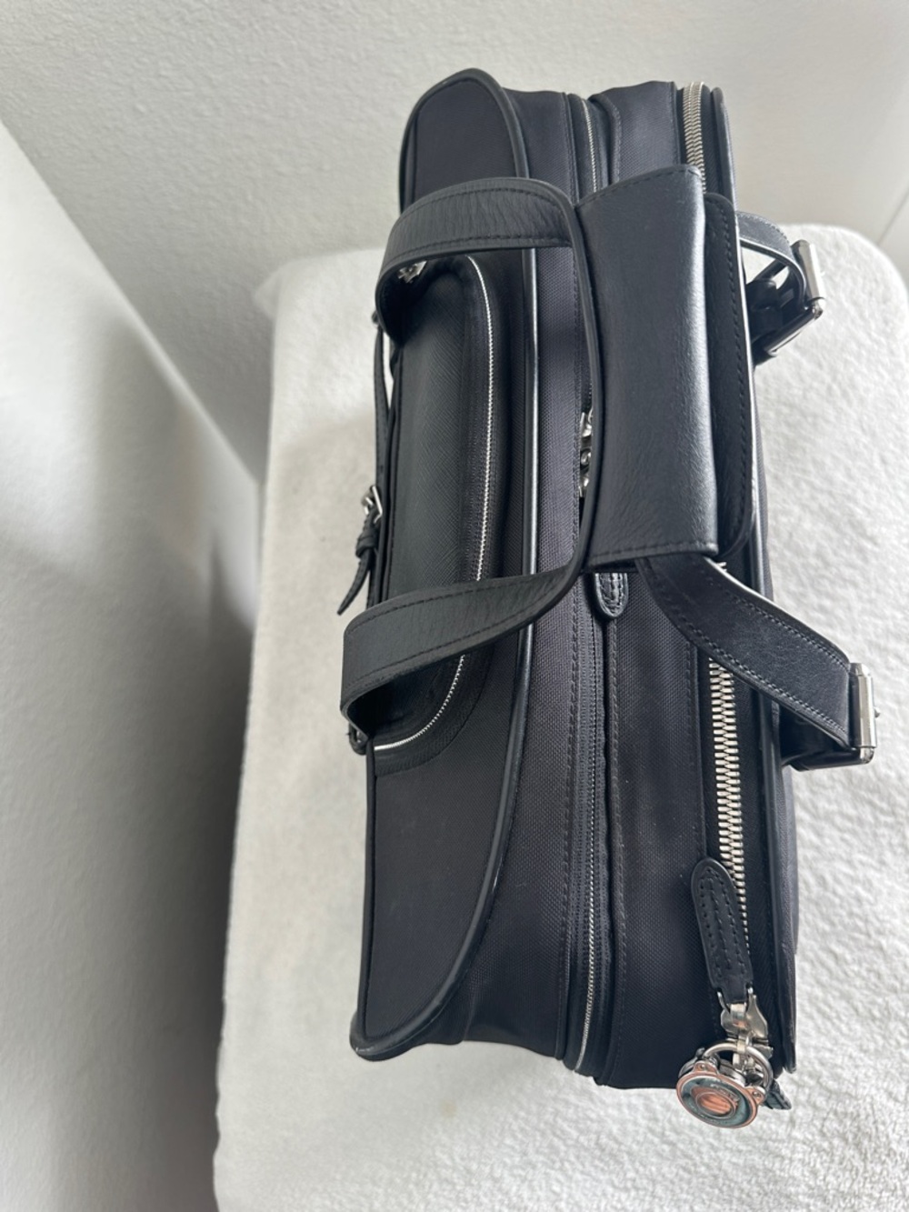 TUMI Arrive Black Compact‎ 2 Wheeled rolling Business Briefcase - 73013D2 - Picture 6 of 17